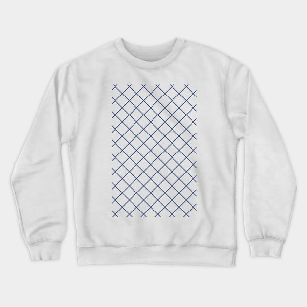 Aberdeen 1987 Away White and Navy Chequered European Jersey Crewneck Sweatshirt by Culture-Factory